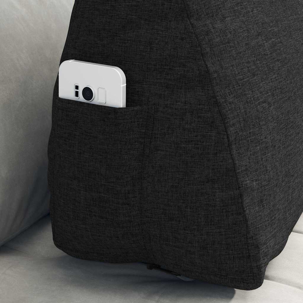 Travesseiro para Costas Amarelo Claro 45 x 20 x 35 cm tecido