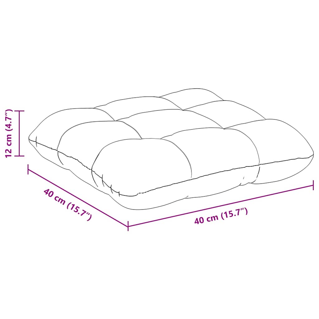 Almofadas de Assento 4 pcs Amarelo Claro 40 x 40 cm