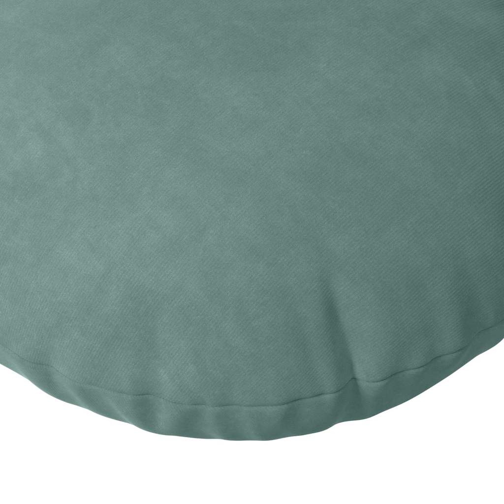 Almofadas de Assento 2 pcs Amarelo Ø80 x 29 cm Veludo