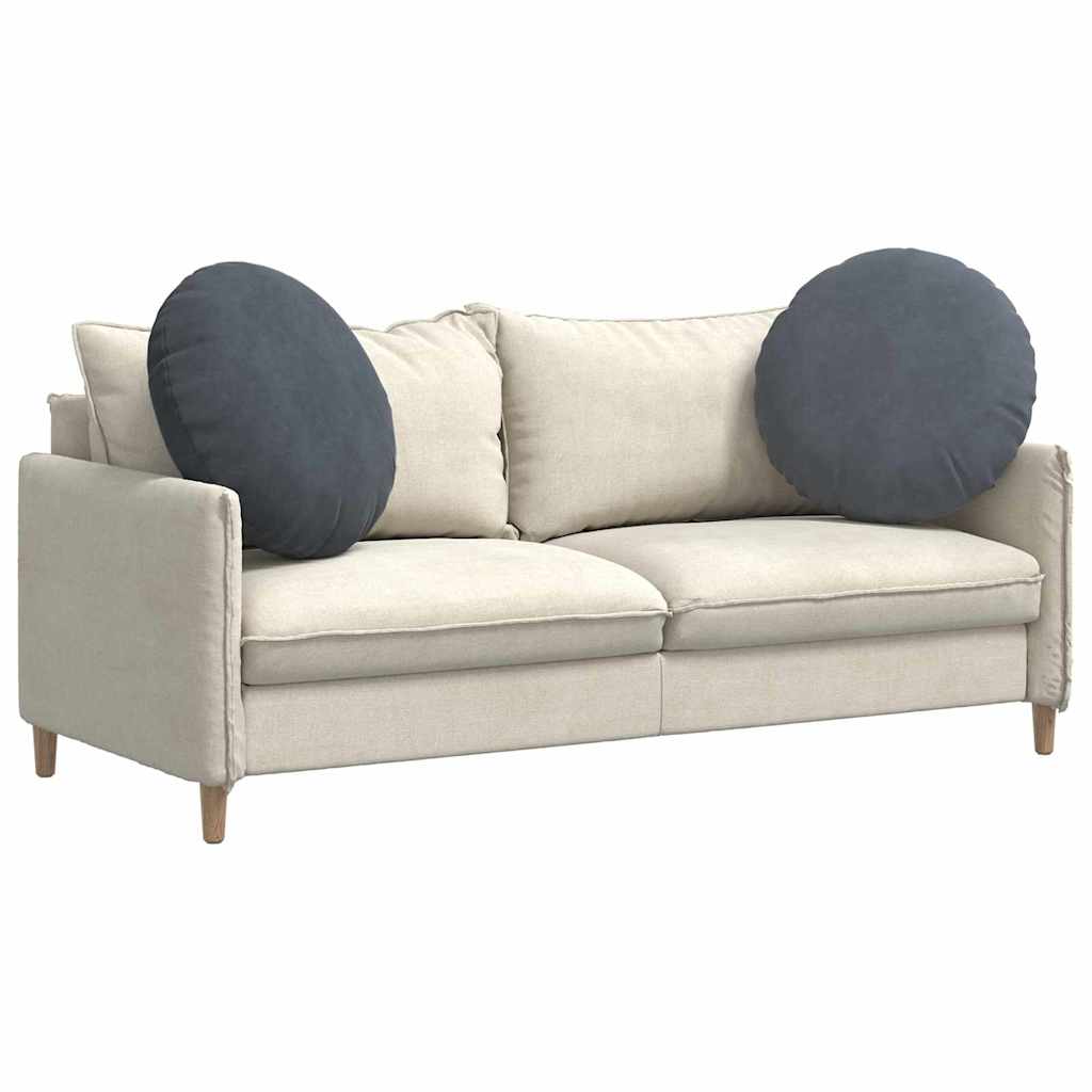 Almofadas de Assento 2 pcs Amarelo Ø80 x 29 cm Veludo