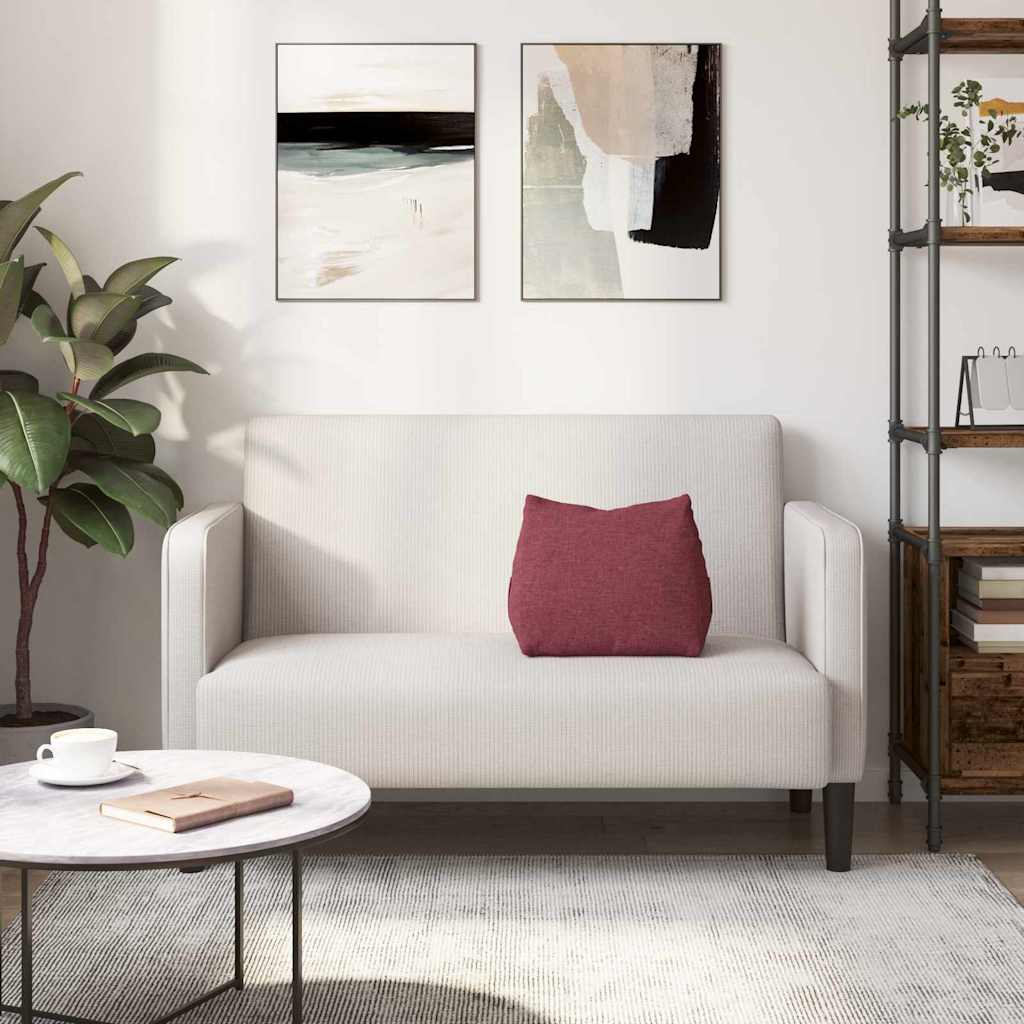 Travesseiro para Costas Amarelo Claro 45 x 20 x 35 cm tecido