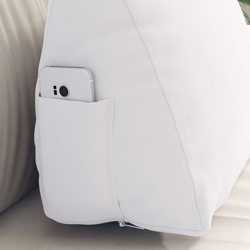 Travesseiro para Costas Amarelo Claro 45 x 20 x 35 cm tecido