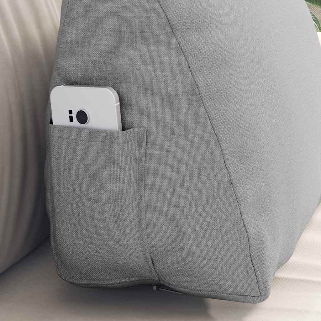 Travesseiro para Costas Amarelo Claro 45 x 20 x 35 cm tecido