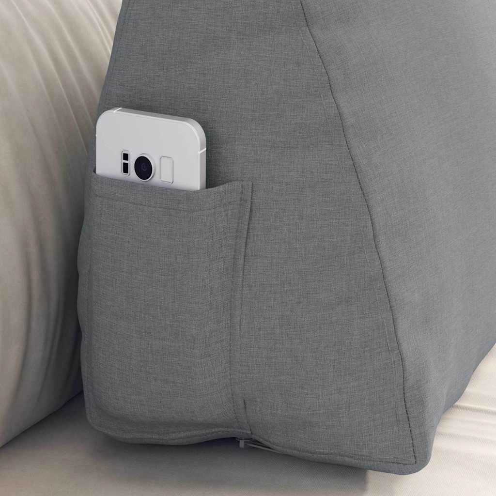 Travesseiro para Costas Amarelo Claro 45 x 20 x 35 cm tecido