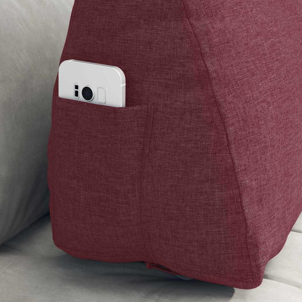 Travesseiro para Costas Amarelo Claro 45 x 20 x 35 cm tecido