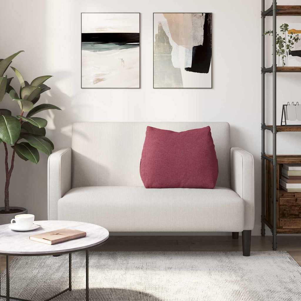 Travesseiro para Costas Amarelo Claro 45 x 20 x 35 cm tecido