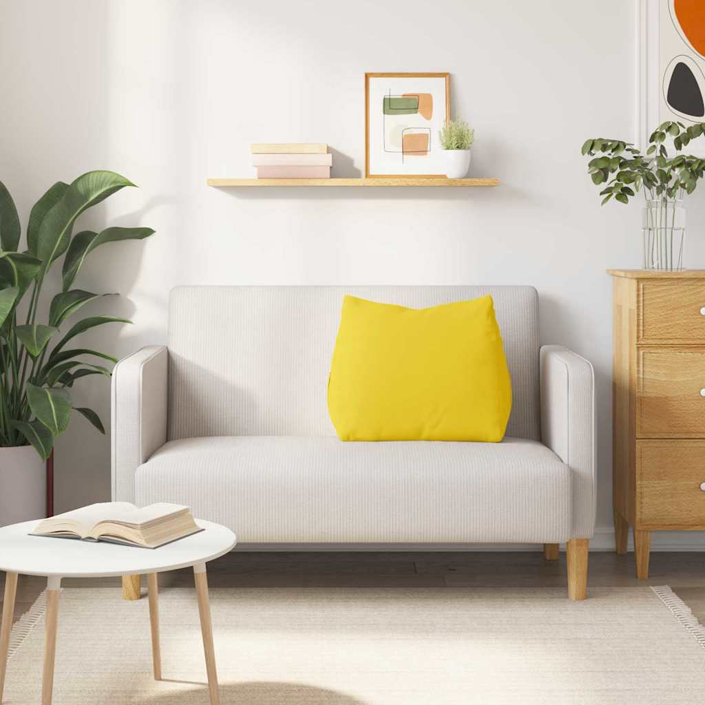 Travesseiro para Costas Amarelo Claro 45 x 20 x 35 cm tecido