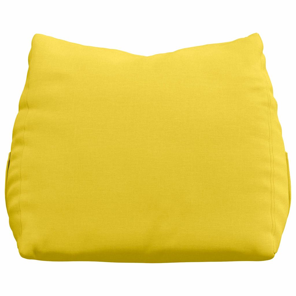 Travesseiro para Costas Amarelo Claro 45 x 20 x 35 cm tecido
