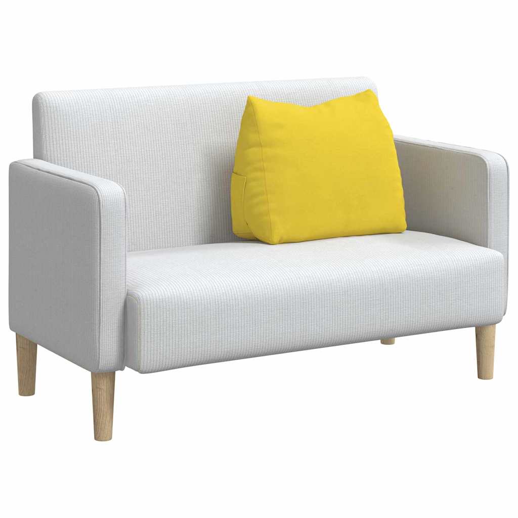 Travesseiro para Costas Amarelo Claro 45 x 20 x 35 cm tecido