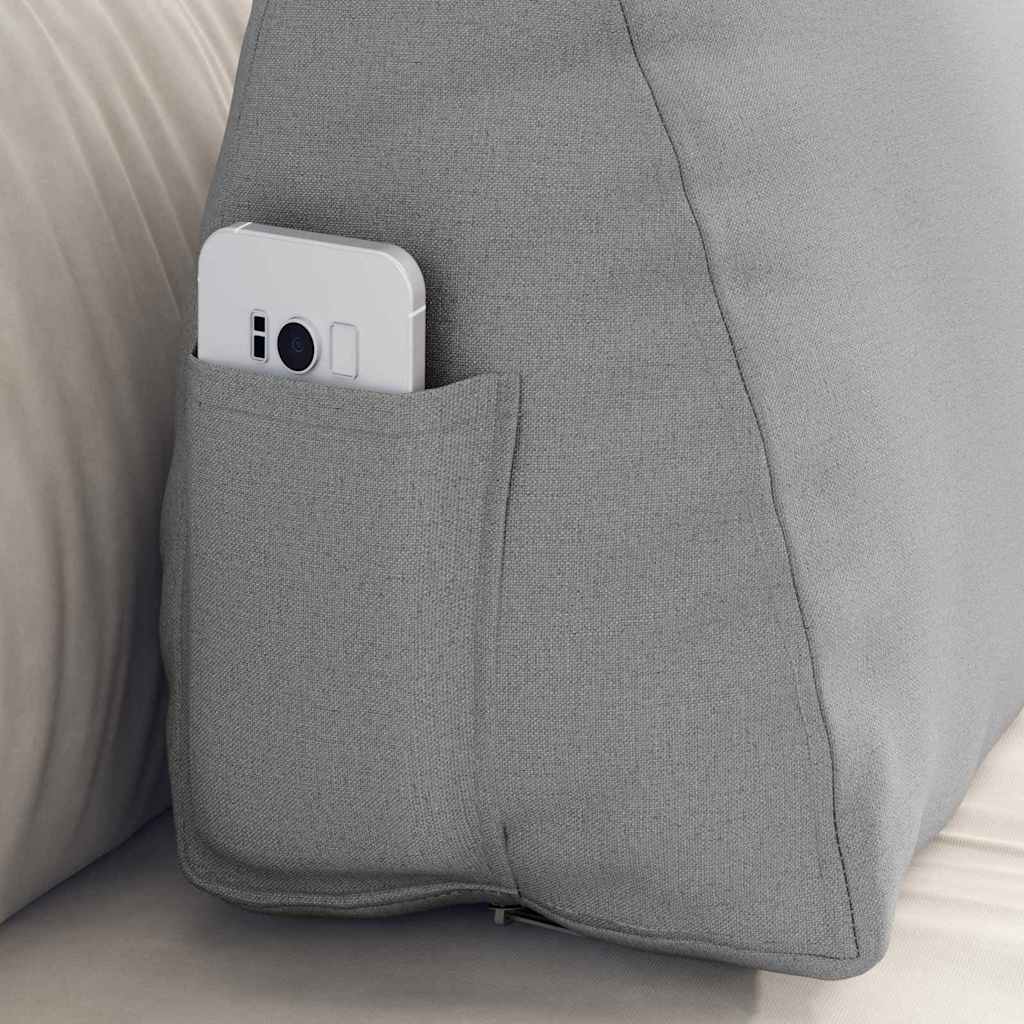 Travesseiro para Costas Amarelo Claro 45 x 20 x 35 cm tecido