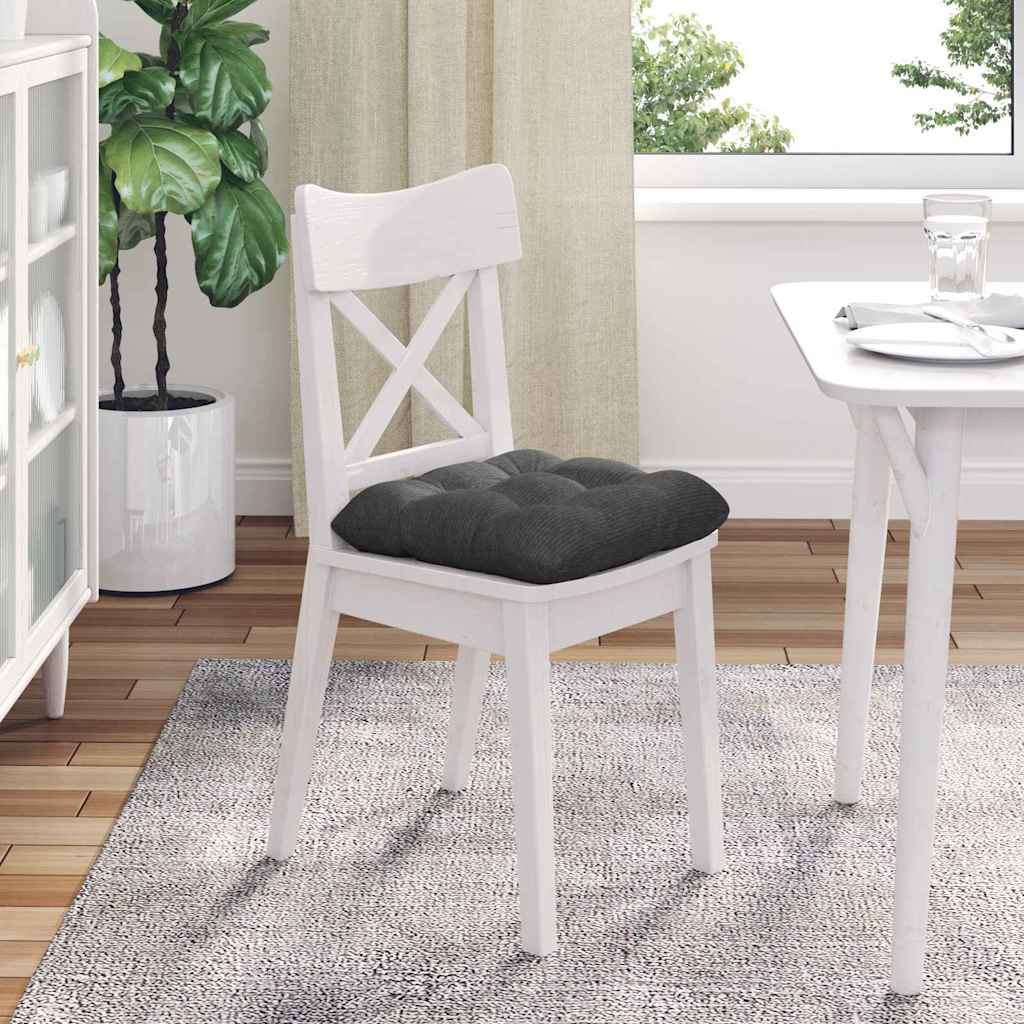 Almofadas de Assento 4 pcs Amarelo Claro 40 x 40 cm