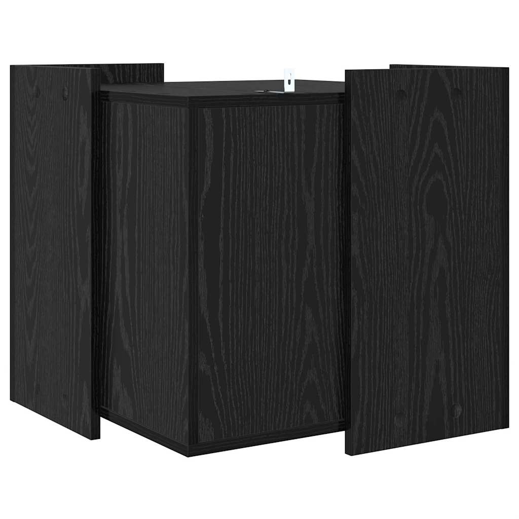 Abrigo para Caixa de Areia para Gatos Carvalho preto