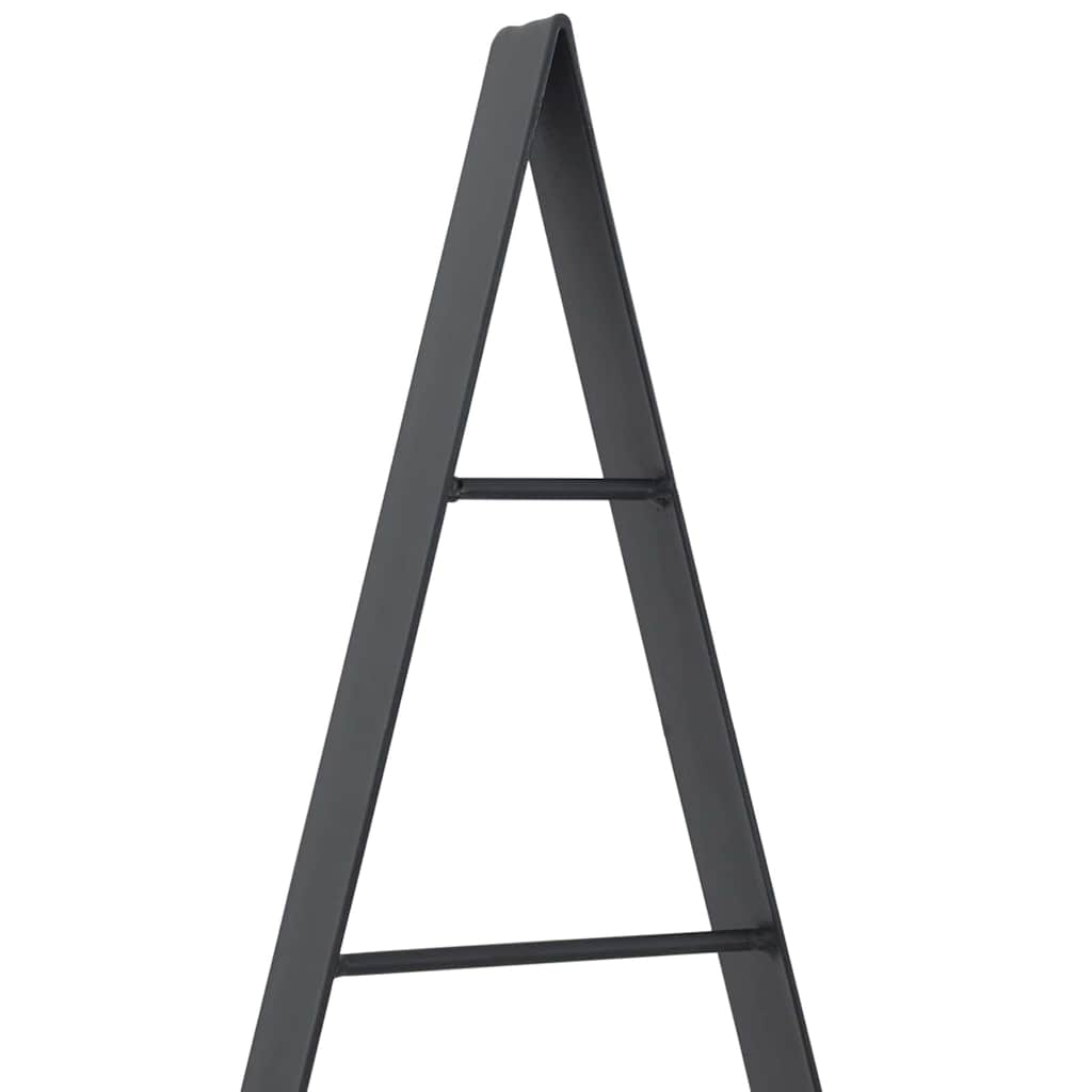 Árvore de Natal de metal com suporte Preto 90 cm Aço