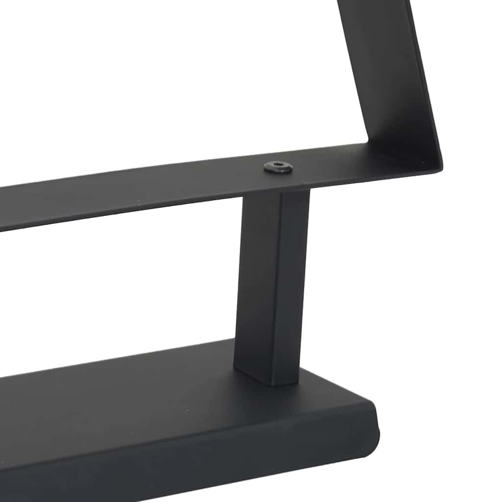 Árvore de Natal de metal com suporte Preto 90 cm Aço