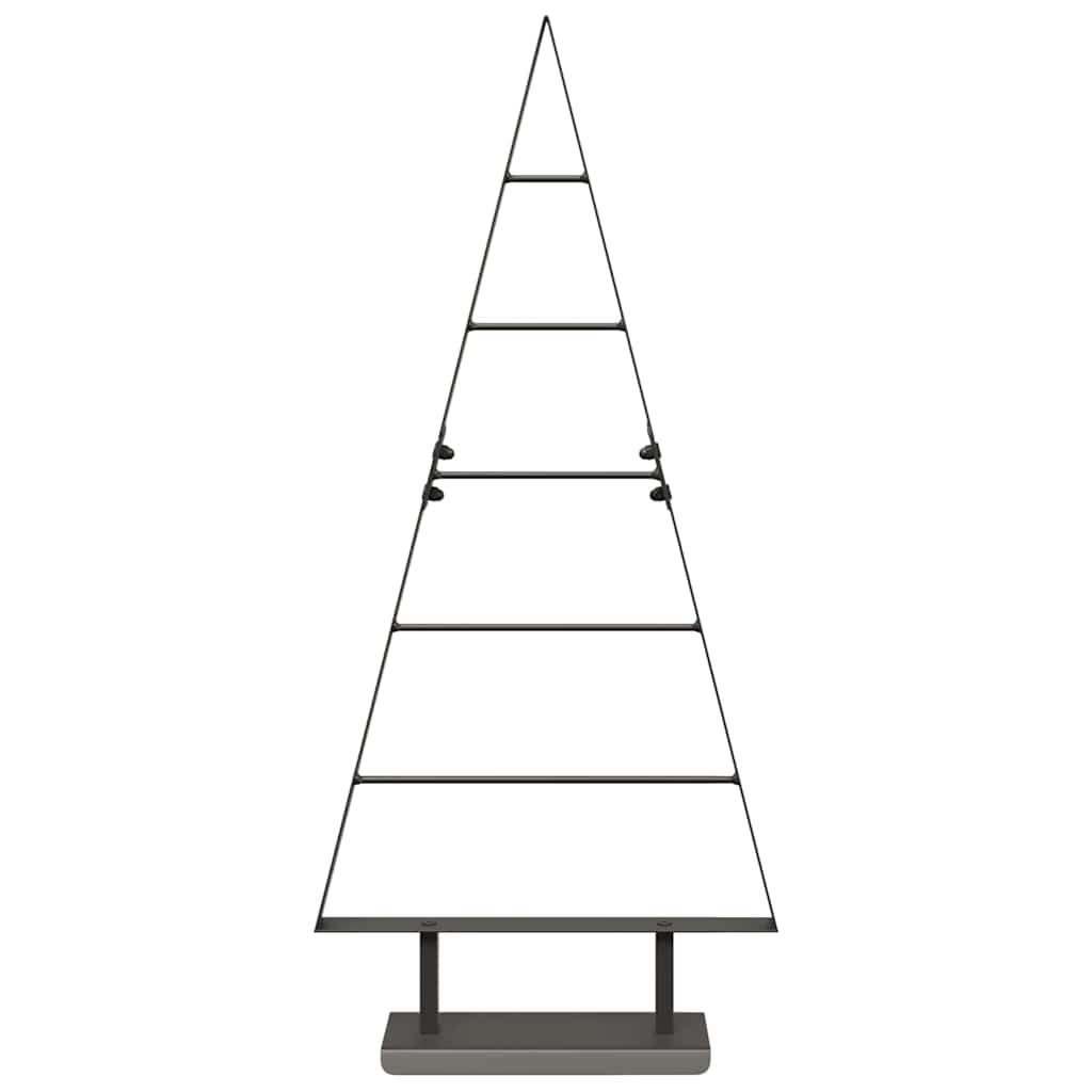 Árvore de Natal de metal com suporte Preto 90 cm Aço