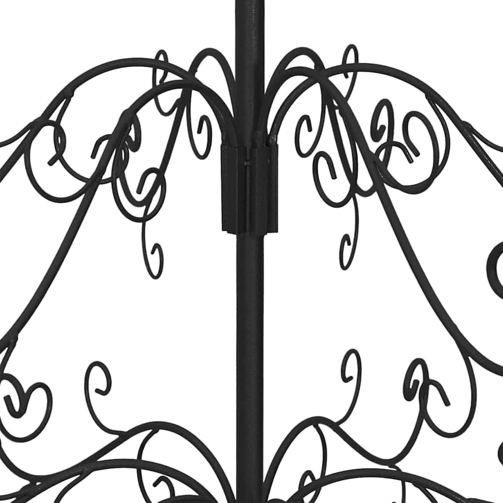 Árvore de Natal de metal Preto 60 cm Aço com Revestimento em Pó