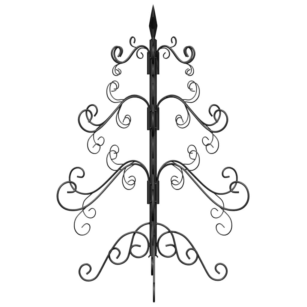Árvore de Natal de metal Preto 60 cm Aço com Revestimento em Pó