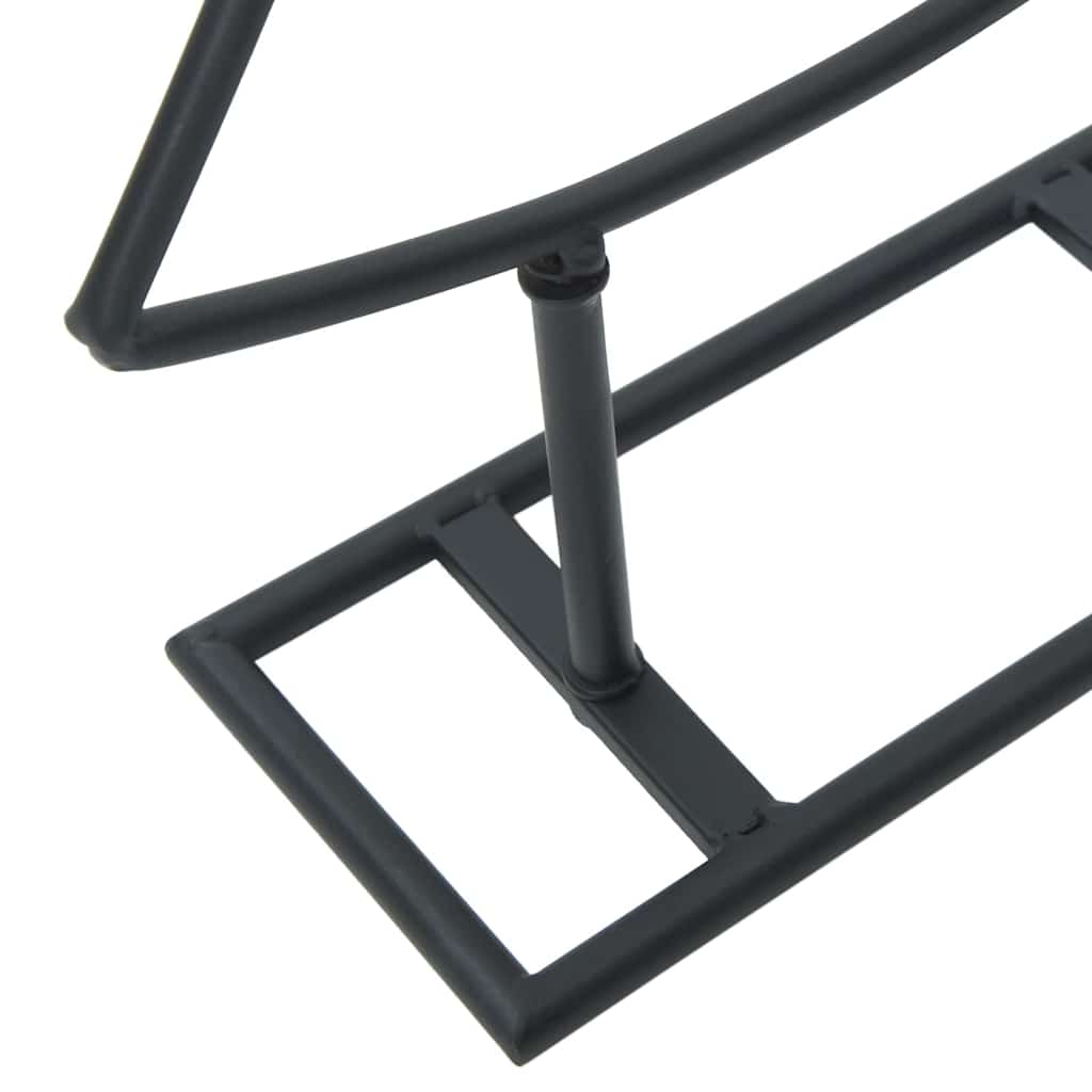 Árvore de Natal de metal com suporte Preto 90 cm Aço