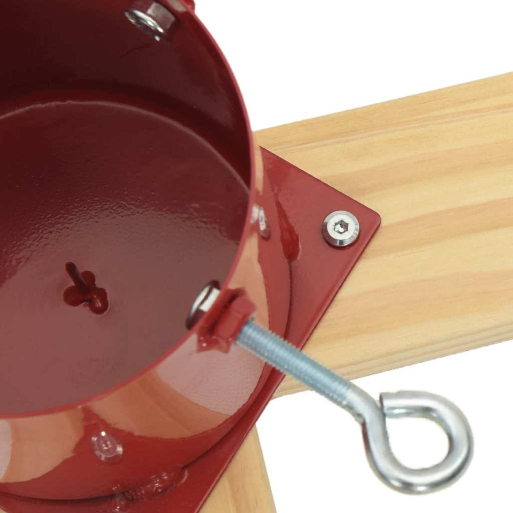 Suporte para Árvore de Natal 1.73 Vermelho 50 x 50 x 16 cm
