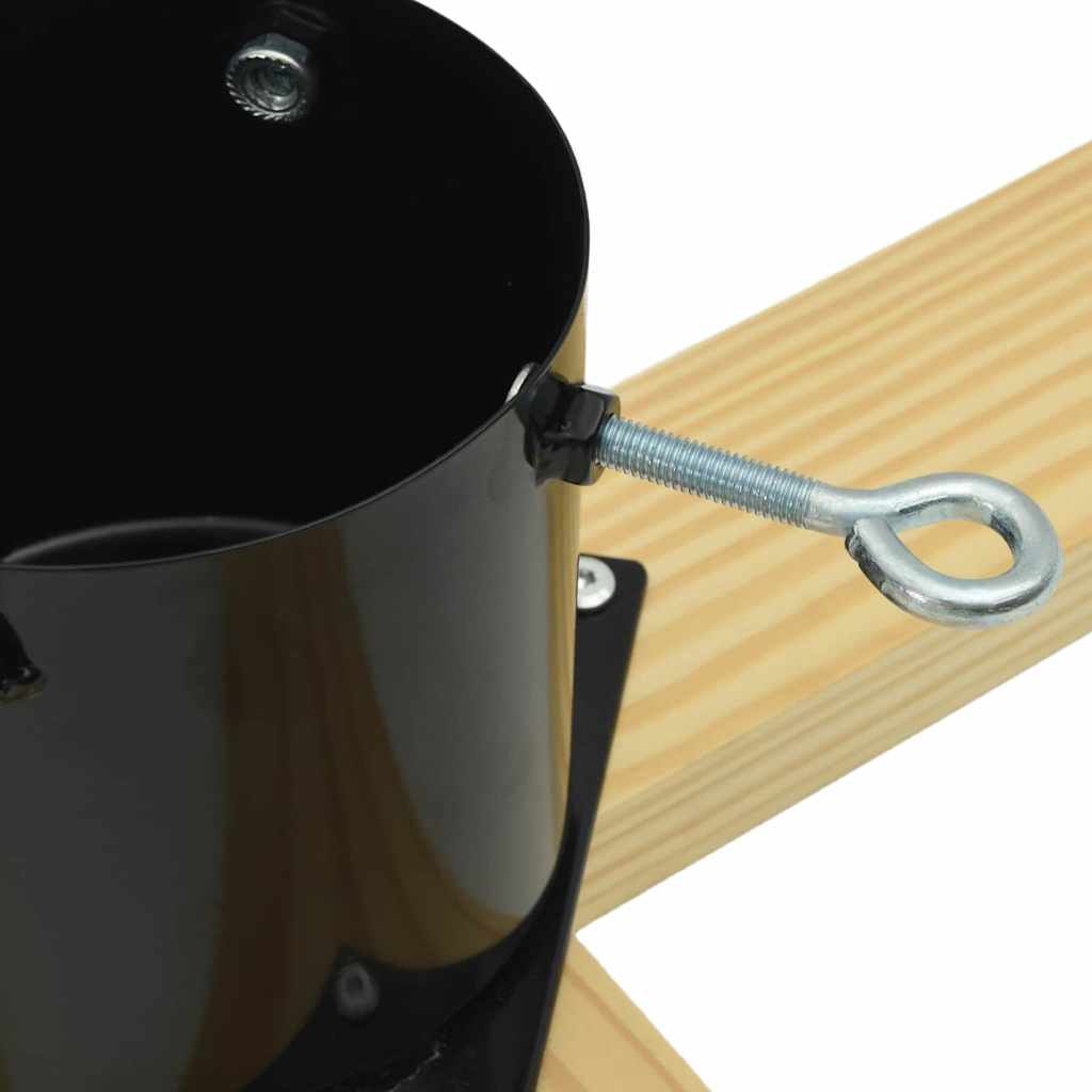 Suporte para Árvore de Natal 1.73 Preto 50 x 50 x 16 cm