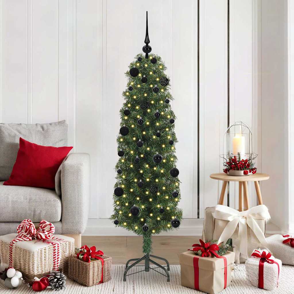 Árvore de Natal Artificial Verde 150 cm PVC e Aço e Plástico