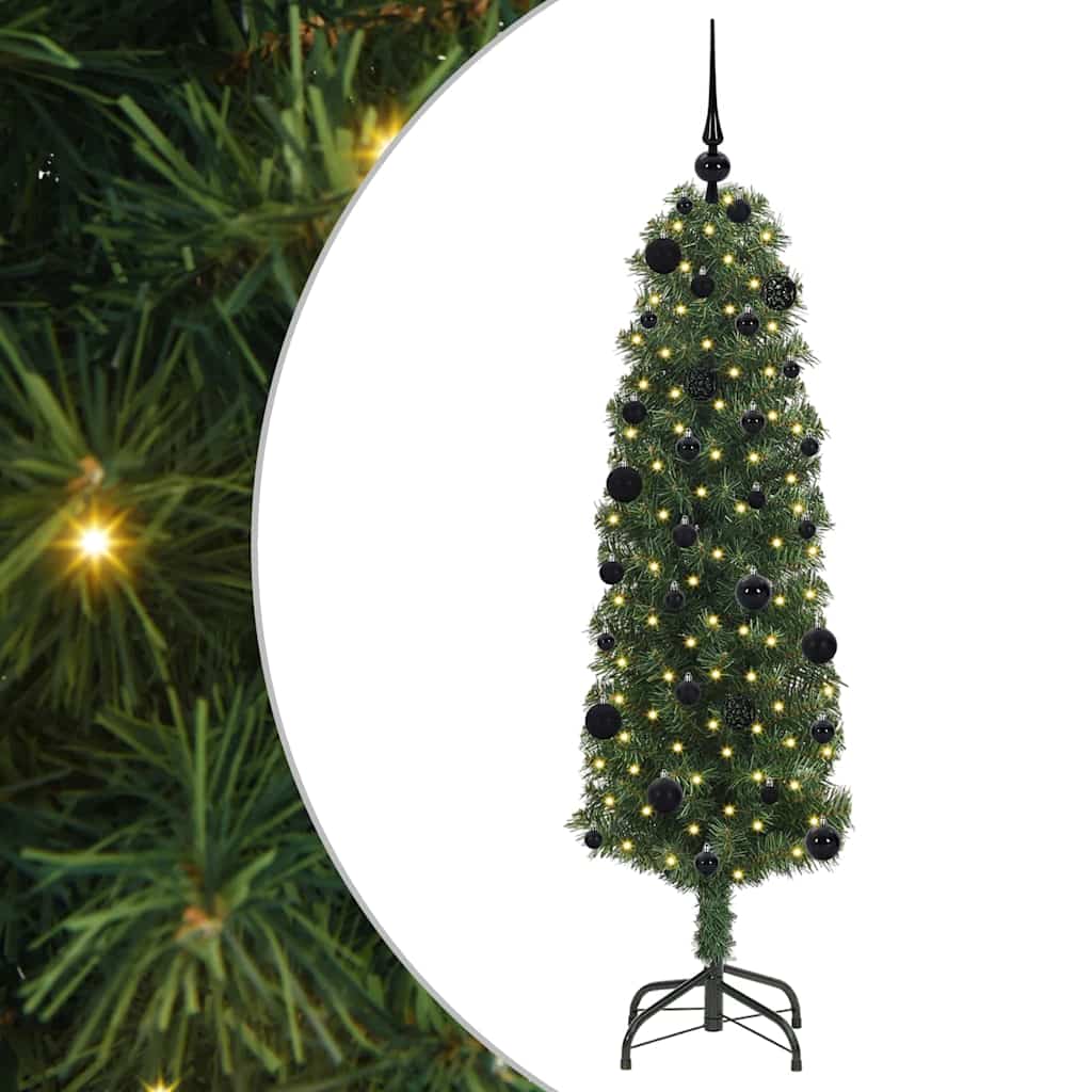 Árvore de Natal Artificial Verde 150 cm PVC e Aço e Plástico