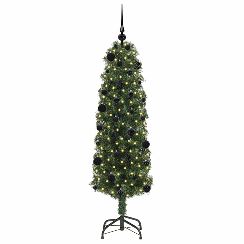 Árvore de Natal Artificial Verde 150 cm PVC e Aço e Plástico