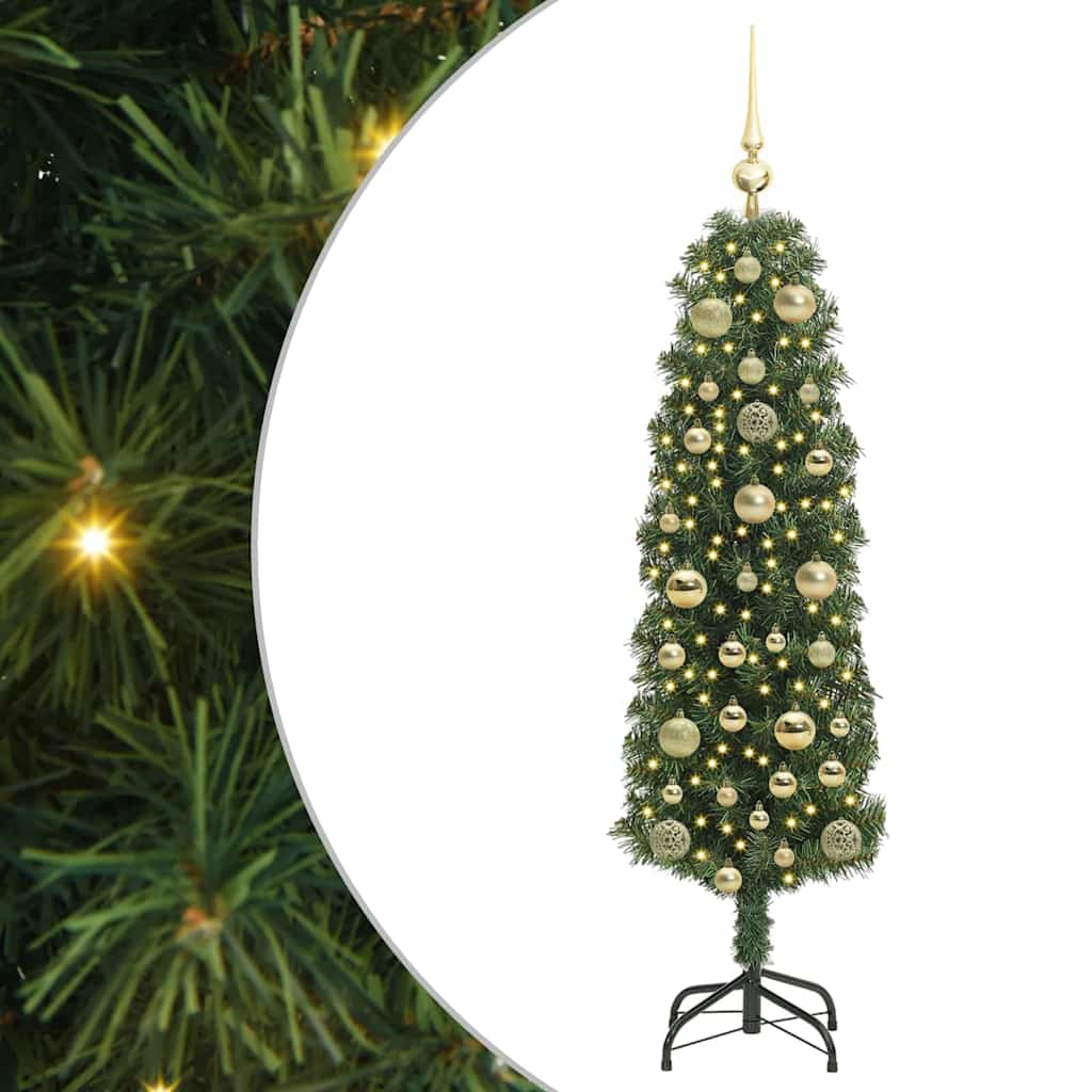 Árvore de Natal Artificial Verde 150 cm PVC e Aço e Plástico