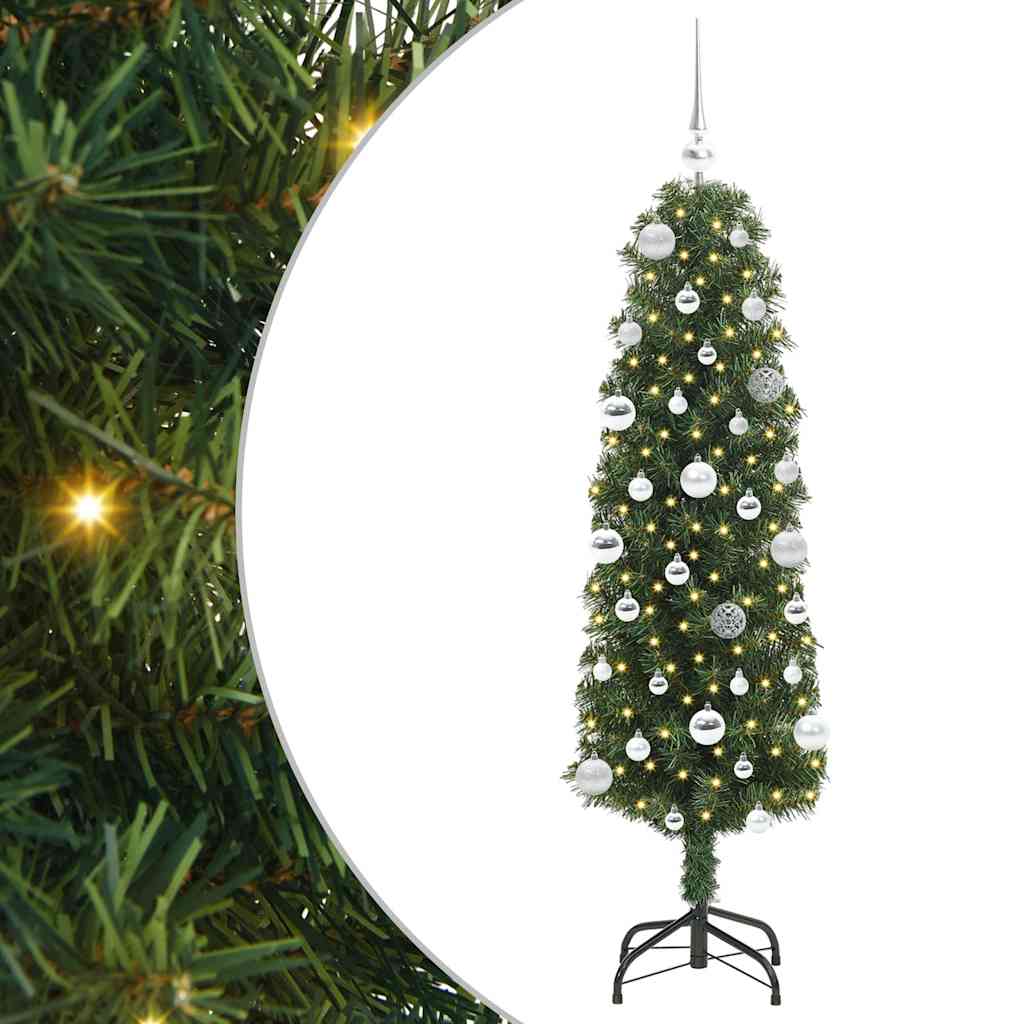 Árvore de Natal Artificial Verde 150 cm PVC e Aço e Plástico