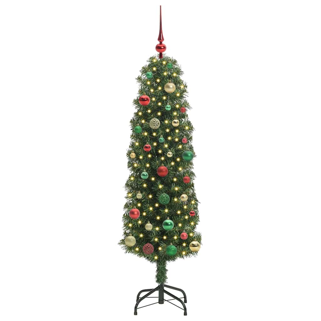 Árvore de Natal Artificial Verde 150 cm PVC e Aço e Plástico