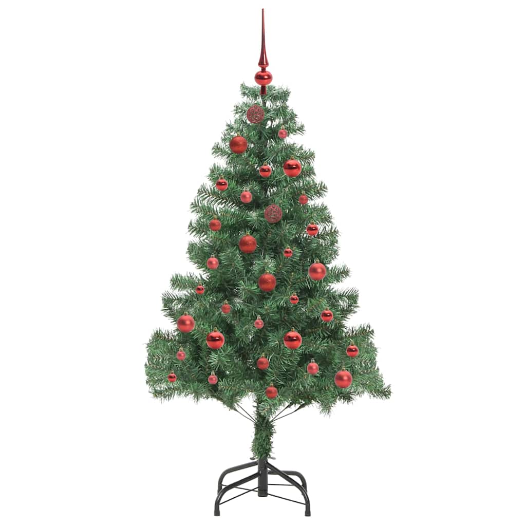 Árvore de Natal com 150 LEDs com suporte Verde 150 cm PVC