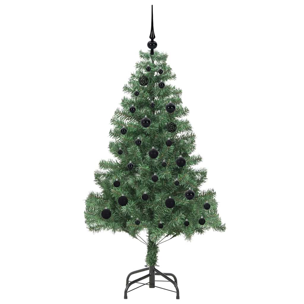 Árvore de Natal com 150 LEDs com suporte Verde 150 cm PVC