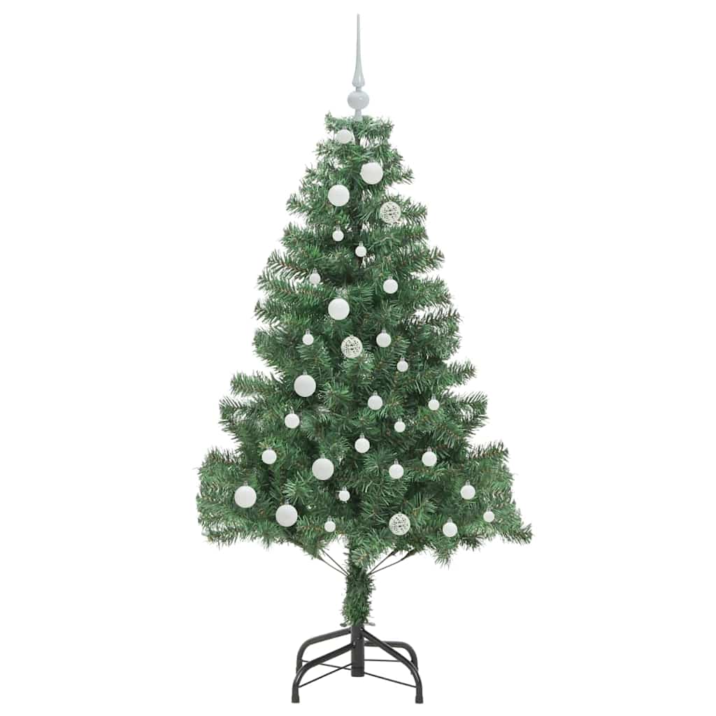 Árvore de Natal com 150 LEDs com suporte Verde 150 cm PVC