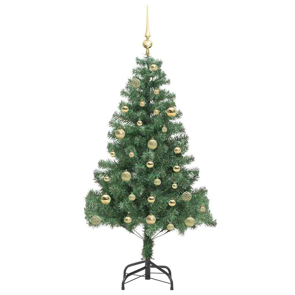 Árvore de Natal com 150 LEDs com suporte Verde 150 cm PVC
