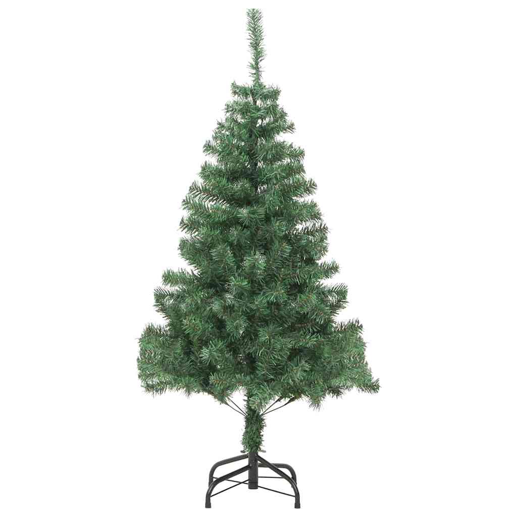 Árvore de Natal com 150 LEDs com suporte Verde 150 cm PVC