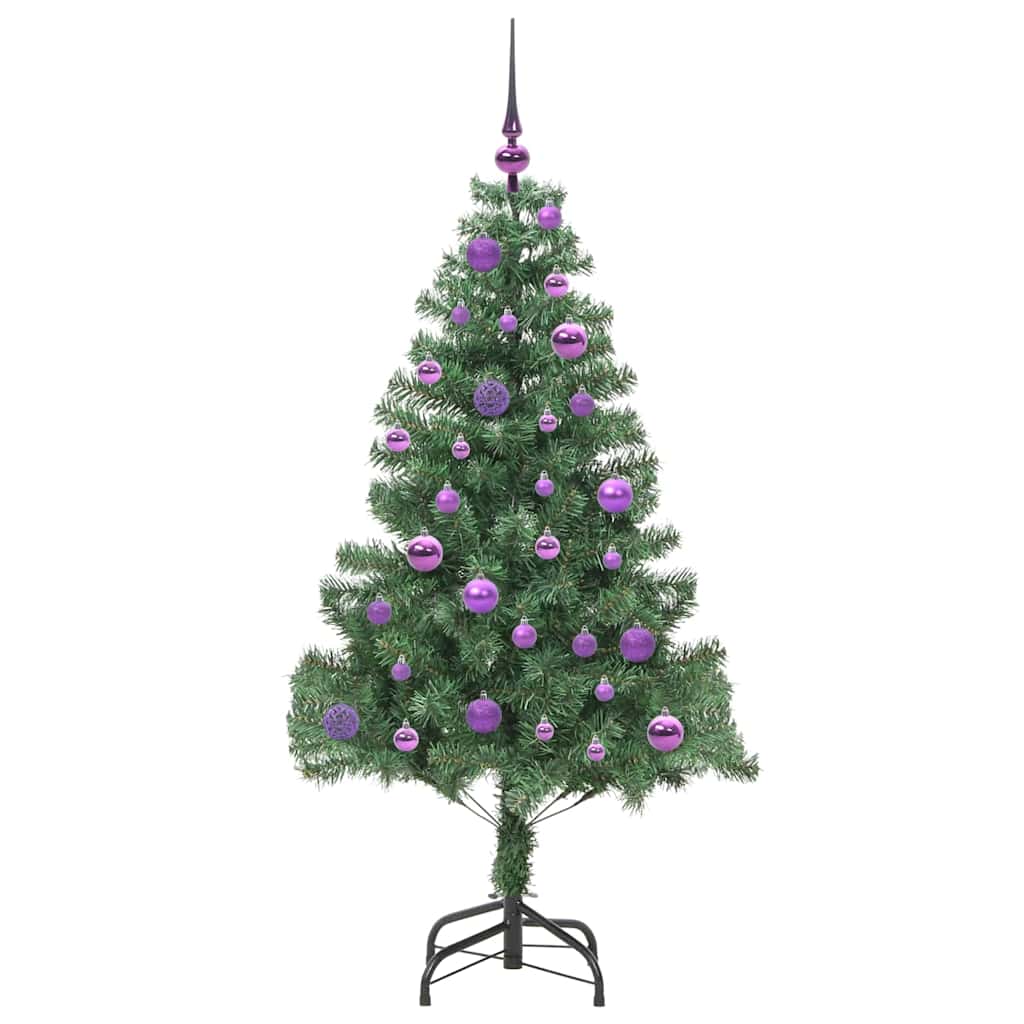 Árvore de Natal com 150 LEDs com suporte Verde 150 cm PVC