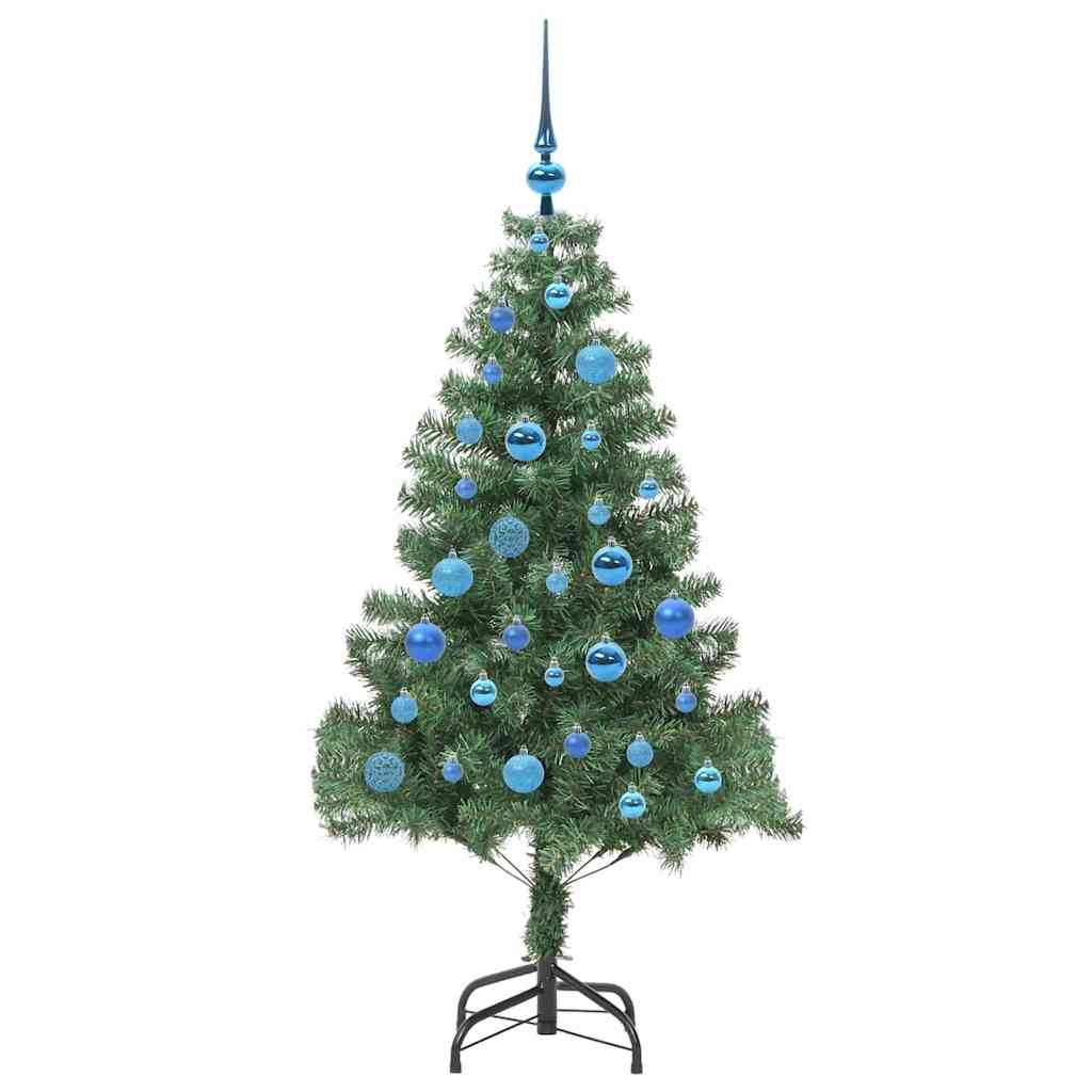 Árvore de Natal com 150 LEDs com suporte Verde 150 cm PVC