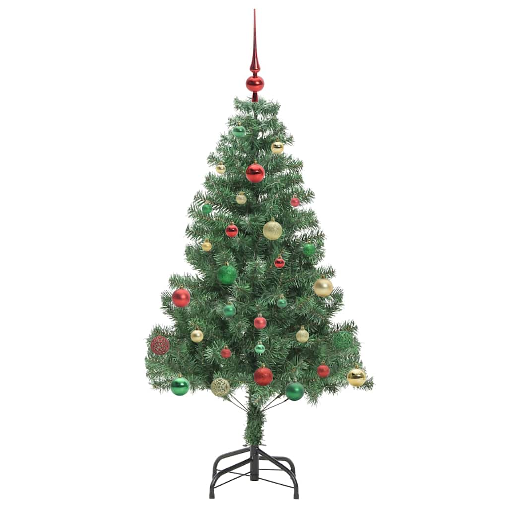 Árvore de Natal com 150 LEDs com suporte Verde 150 cm PVC