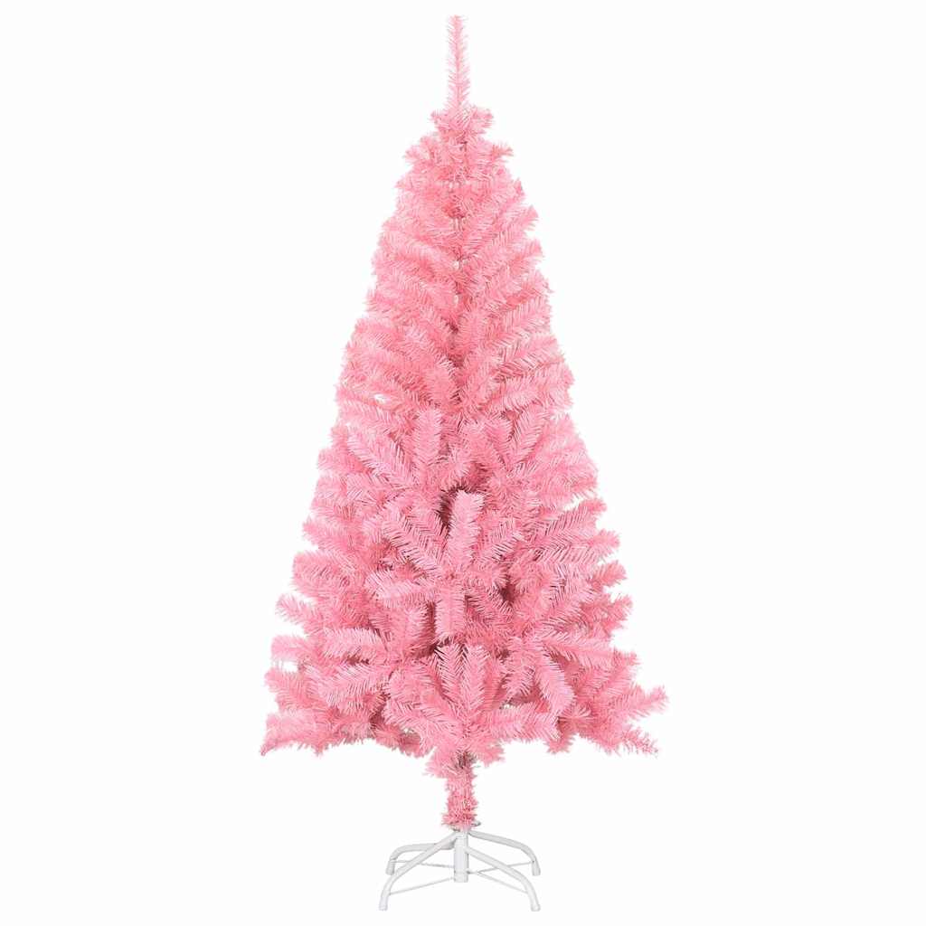 Árvore de Natal com 150 LEDs com suporte Rosa 150 cm PVC