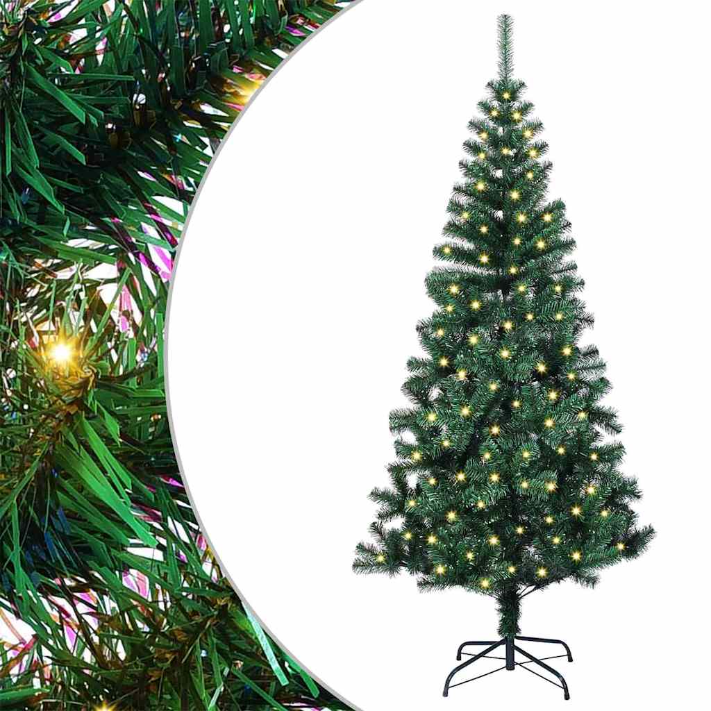 Árvore de Natal Artificial Pré-iluminada Verde 120 cm