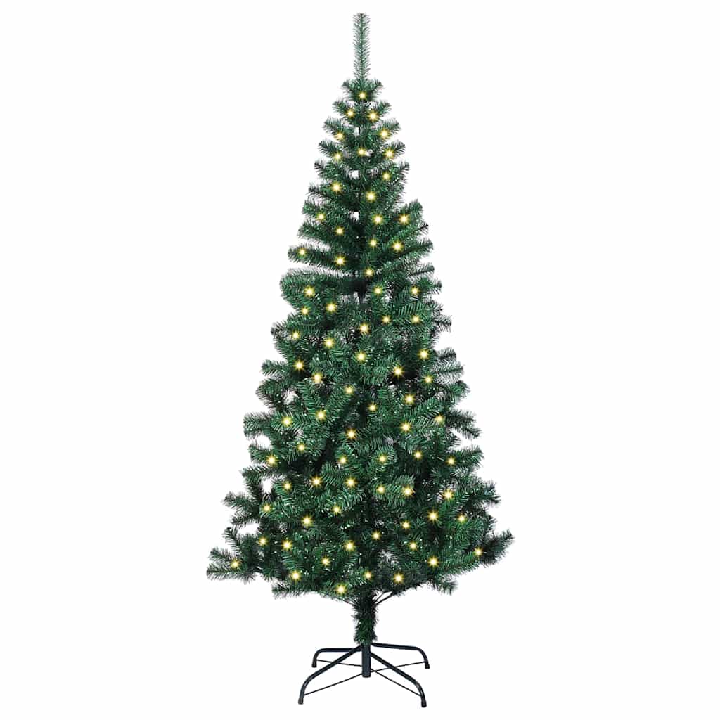Árvore de Natal Artificial Pré-iluminada Verde 120 cm