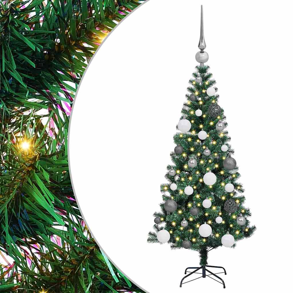 Árvore de Natal Artificial Pré-iluminada Verde 120 cm