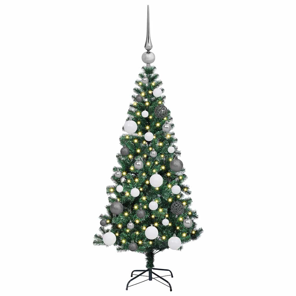 Árvore de Natal Artificial Pré-iluminada Verde 120 cm