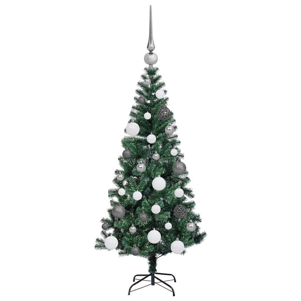Árvore de Natal Artificial Pré-iluminada Verde 120 cm