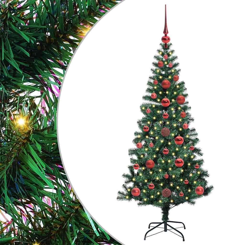 Árvore de Natal Artificial Pré-iluminada Verde 120 cm