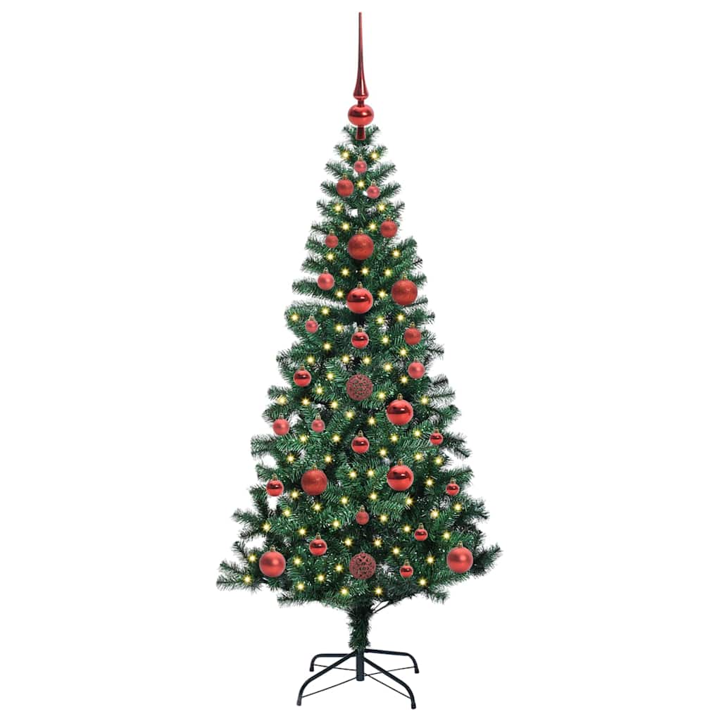 Árvore de Natal Artificial Pré-iluminada Verde 120 cm