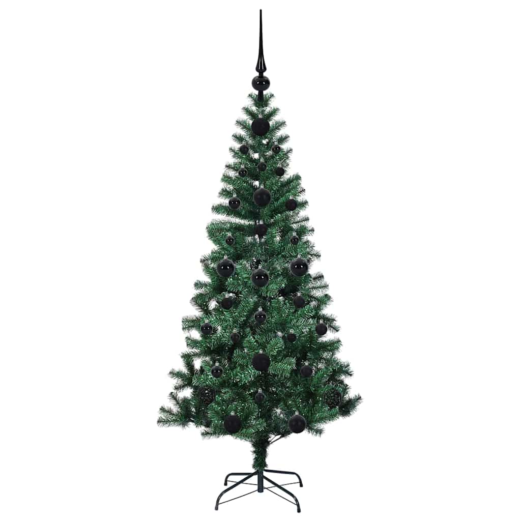 Árvore de Natal Artificial Pré-iluminada Verde 120 cm