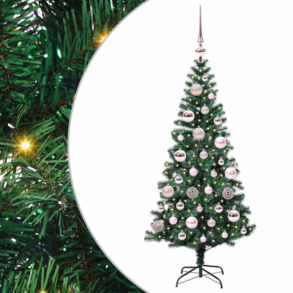Árvore de Natal Artificial Pré-iluminada Verde 120 cm