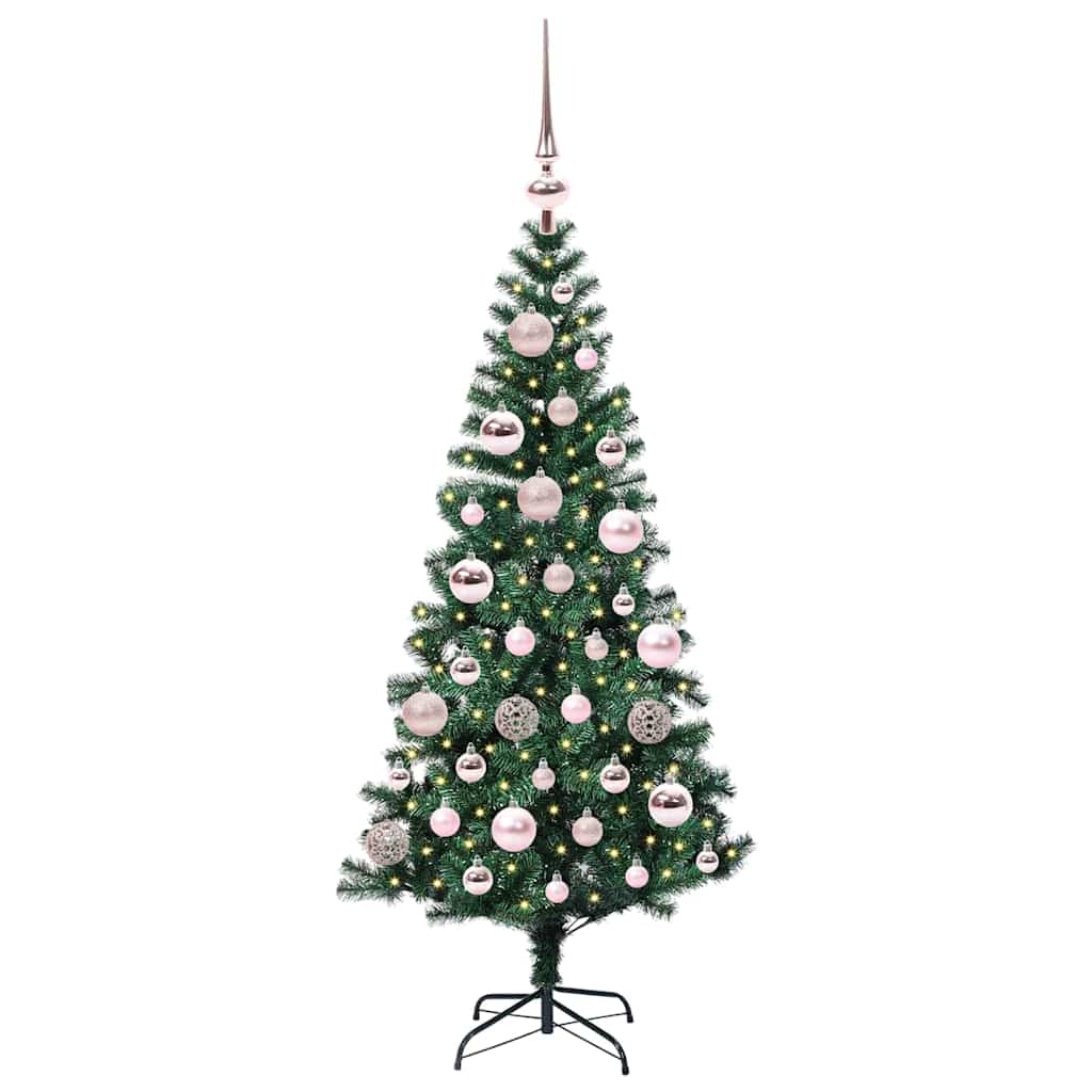 Árvore de Natal Artificial Pré-iluminada Verde 120 cm