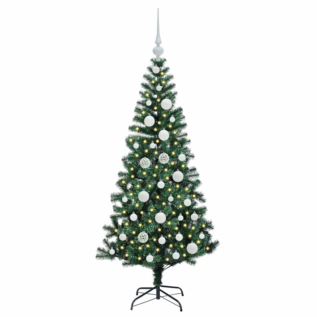 Árvore de Natal Artificial Pré-iluminada Verde 120 cm